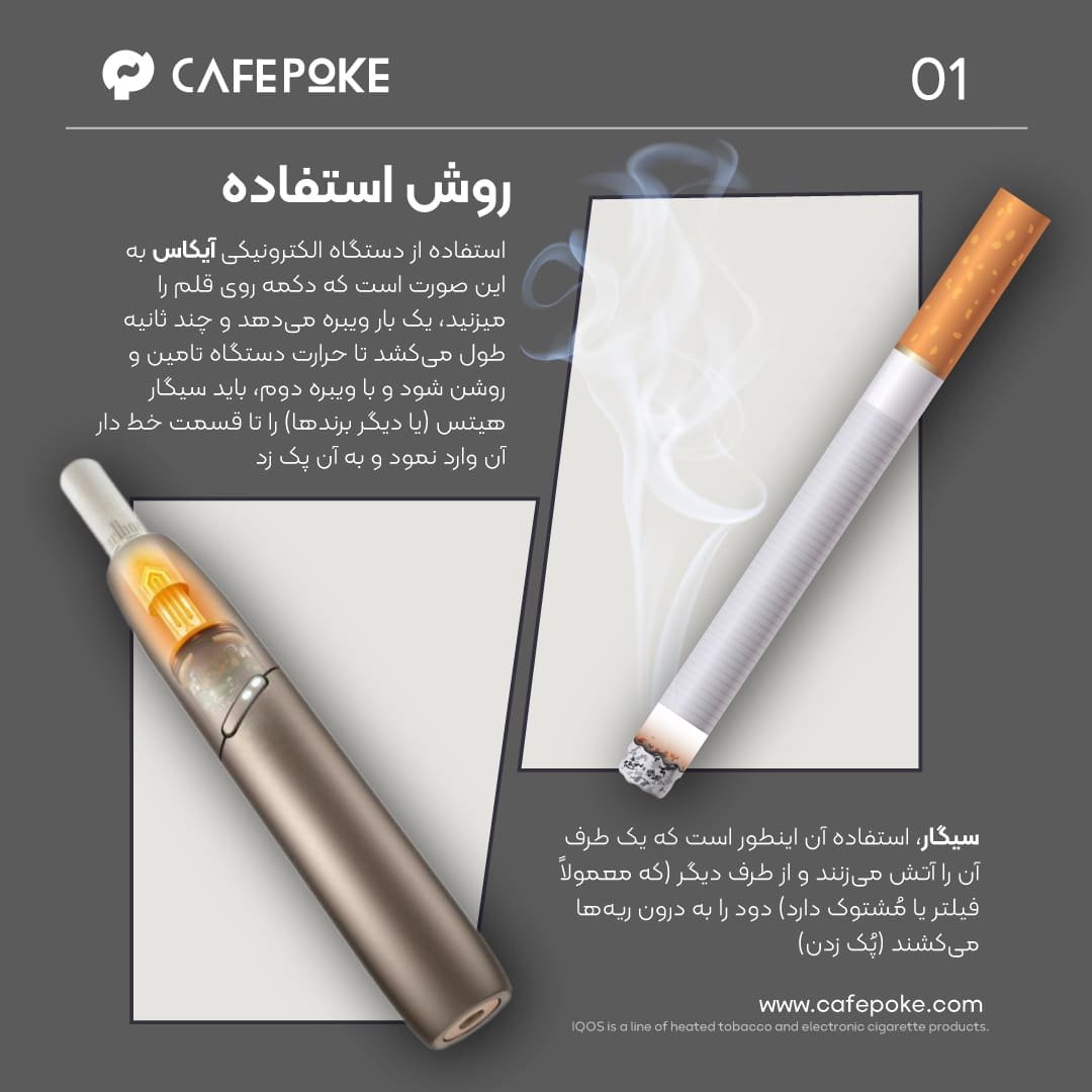 تفاوت سیگار سنتی با سیگار ایکاس